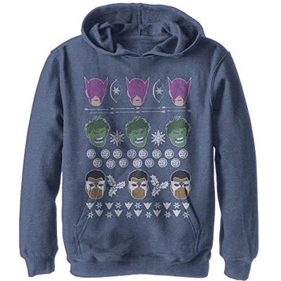 MARV0365-40042101 Marvel Avengers Bluza z kapturem dla dzieci, Granatowy wrzos, M MARV0365-40042101 Marvel Avengers Bluza z kapturem dla dzieci, Granatowy wrzos, M