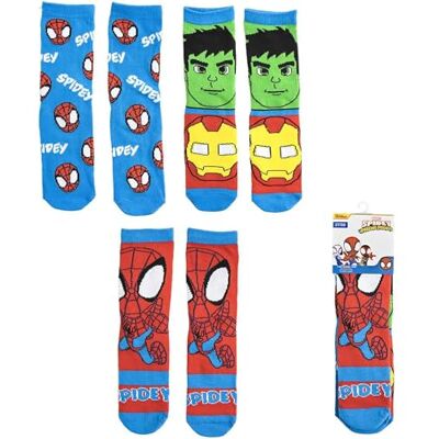 2900002486_T2730-C81 CERDÁ LIFE'S LITTLE MOMENTS Skarpety unisex dziecięce, 3 x skarpety Spidey, 27-30 2900002486_T2730-C81 CERDÁ LIFE'S LITTLE MOMENTS Skarpety unisex dziecięce, 3 x skarpety Spidey, 27-30