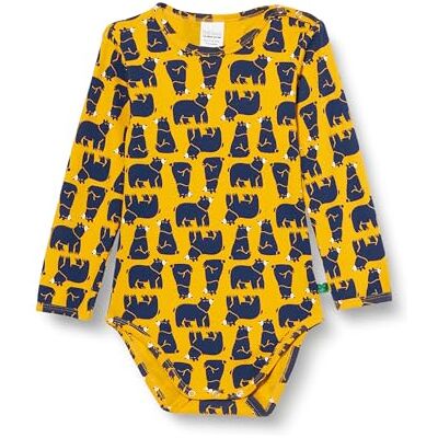 1582071700 Fred's World by Green Cotton Niemowlęta chłopcy Bear L/S Body Base Layer, Mango/Academy/Balsam Cream, 56 1582071700 Fred's World by Green Cotton Niemowlęta chłopcy Bear L/S Body Base Layer, Mango/Academy/Balsam Cream, 56