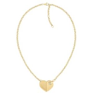 2780927 Tommy Hilfiger Biżuteria damski łańcuszek naszyjnik z żółtego złota z wisiorkiem w kształcie serca , Jeden rozmiar, Stal nierdzewna, Bez kamieni szlachetnych 2780927 Tommy Hilfiger Biżuteria damski łańcuszek naszyjnik z żółtego złota z wisiorkiem w kształcie serca , Jeden rozmiar, Stal nierdzewna, Bez kamieni szlachetnych