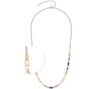 024313 Jewels by Leonardo naszyjnik Babsi, krótki łańcuszek ze stali nierdzewnej w kolorze srebrnym, różne perły w stonowanych kolorach, fasetowane kostki, długość 45-50 cm, biżuteria na prezent, , 45 024313 Jewels by Leonardo naszyjnik Babsi, krótki łańcuszek ze stali nierdzewnej w kolorze srebrnym, różne perły w stonowanych kolorach, fasetowane kostki, długość 45-50 cm, biżuteria na prezent, , 45