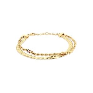 2780982 Tommy Hilfiger Biżuteria damska bransoletka z podwójnym łańcuszkiem z żółtego złota 2780982 Tommy Hilfiger Biżuteria damska bransoletka z podwójnym łańcuszkiem z żółtego złota