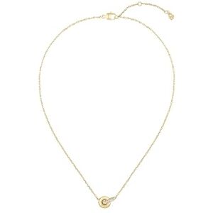 1580755 BOSS Biżuteria damska LIVE PRECIOUS Kolekcja Naszyjnik z jasnożółtego złota z przeplatanymi pierścieniami i kryształkami 1580755 BOSS Biżuteria damska LIVE PRECIOUS Kolekcja Naszyjnik z jasnożółtego złota z przeplatanymi pierścieniami i kryształkami