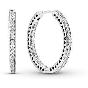 296319CZ PANDORA Kreolen "Unendliche Herzen Kreolen" Silber Zirkonia 296319CZ PANDORA Kreolen "Unendliche Herzen Kreolen" Silber Zirkonia