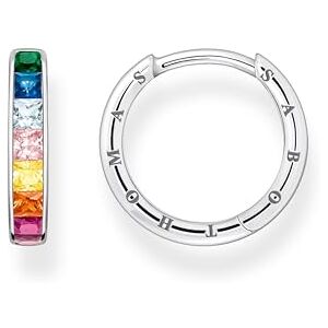 CR668-477-7 Thomas Sabo Damen Creolen in der Farbe Silber aus 925 Sterlingsilber mit Zirkonia, Größe: 20x2mm, CR668-477-7 Thomas Sabo Damen Creolen in der Farbe Silber aus 925 Sterlingsilber mit Zirkonia, Größe: 20x2mm,