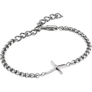 TJ2866 Breil Armband B.X für Herren aus Edelstahl in der Farbe Silber, mit Karabinerverschluss, Länge: 22 cm, TJ2866 Breil Armband B.X für Herren aus Edelstahl in der Farbe Silber, mit Karabinerverschluss, Länge: 22 cm,