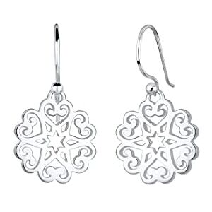 0301132417 Elli Kolczyki ornament serce gwiazdy kwiaty srebro wysokiej próby 925, Kauczuk, bez 0301132417 Elli Kolczyki ornament serce gwiazdy kwiaty srebro wysokiej próby 925, Kauczuk, bez