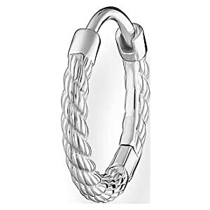 CR694 Thomas Sabo Damen Single-Creole Seil in der Farbe Silber aus 925 Sterlingsilber, Größe: 13x1,9mm, -001-21 CR694 Thomas Sabo Damen Single-Creole Seil in der Farbe Silber aus 925 Sterlingsilber, Größe: 13x1,9mm, -001-21