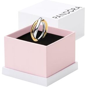 163262C00 Pandora Essence Bicolor Verschlungene Bänder Ring aus Sterling Silber mit vergoldeter Metalllegierung, Größe: 54, -54 163262C00 Pandora Essence Bicolor Verschlungene Bänder Ring aus Sterling Silber mit vergoldeter Metalllegierung, Größe: 54, -54