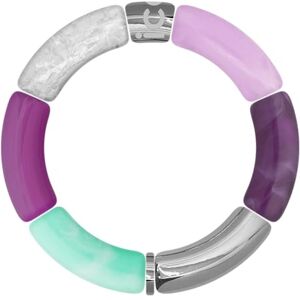 023557 ICE Jewellery Bella bracelet Turquoise purple silver Modna damska bransoletka w kolorze turkusowym, fioletowym i srebrnym () 023557 ICE Jewellery Bella bracelet Turquoise purple silver Modna damska bransoletka w kolorze turkusowym, fioletowym i srebrnym ()