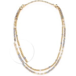 024809 JEWELS BY LEONARDO Naszyjnik Bernadette, biżuteria na szyję ze stali nierdzewnej w kolorze złotym, filigranowe perły w odcieniach szarości i bieli, długość 50-82 cm, biżuteria prezent dla kobiet 024809 JEWELS BY LEONARDO Naszyjnik Bernadette, biżuteria na szyję ze stali nierdzewnej w kolorze złotym, filigranowe perły w odcieniach szarości i bieli, długość 50-82 cm, biżuteria prezent dla kobiet