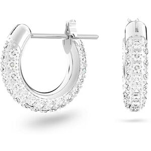 5446004 Swarovski Kolczyki kreole Stone, Oprawa brukowa, Małe, Białe, Powłoka z rodu 5446004 Swarovski Kolczyki kreole Stone, Oprawa brukowa, Małe, Białe, Powłoka z rodu