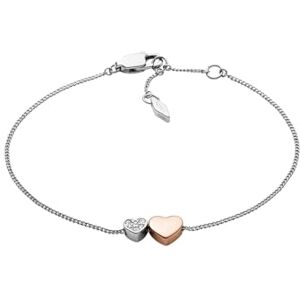 JF03095998 Fossil damska bransoletka łańcuszkowa ze stali szlachetnej z zapięciem karabińczykowym JF03095998 Fossil damska bransoletka łańcuszkowa ze stali szlachetnej z zapięciem karabińczykowym