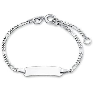 33442 Amor Ident Bransoletka 925 Sterling Silver Unisex Dziewczęta Chłopcy Biżuteria Na Rękę, 12+2 cm, Srebrna, W Pudełku Upominkowym, 9210886 33442 Amor Ident Bransoletka 925 Sterling Silver Unisex Dziewczęta Chłopcy Biżuteria Na Rękę, 12+2 cm, Srebrna, W Pudełku Upominkowym, 9210886
