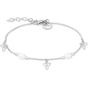 TJ-0726-B-21 Tamaris Pearl Flower Bracelet – srebrna – bransoletka z cyrkoniami i zawieszkami ze stali nierdzewnej TJ-0726-B-21 Tamaris Pearl Flower Bracelet – srebrna – bransoletka z cyrkoniami i zawieszkami ze stali nierdzewnej