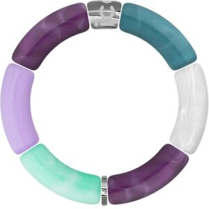 023552 ICE Jewellery Bella bracelet Turquoise purple Damska bransoletka w kolorze turkusowym, fioletowym i srebrnym () 023552 ICE Jewellery Bella bracelet Turquoise purple Damska bransoletka w kolorze turkusowym, fioletowym i srebrnym ()