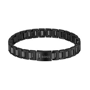 1580752 BOSS Biżuteria męska CANDOR BIŻUTERIA Kolekcja Bransoletka ogniwowa w kolorze czarnym ze stali nierdzewnej 1580752 BOSS Biżuteria męska CANDOR BIŻUTERIA Kolekcja Bransoletka ogniwowa w kolorze czarnym ze stali nierdzewnej