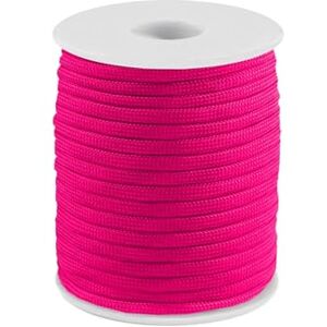 cyclingcolors 1 x sznurek polipropylenowy 4 mm 25 m bransoletka wisiorek biżuteria naszyjnik zostawia koronkowy pasek do szycia dekoracja, neonowy róż cyclingcolors 1 x sznurek polipropylenowy 4 mm 25 m bransoletka wisiorek biżuteria naszyjnik zostawia koronkowy pasek do szycia dekoracja, neonowy róż