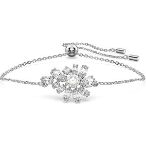 5644684 Swarovski Bransoletka Gema, Szlify różnorodne, Kwiat, Biała, Powłoka z rodu 5644684 Swarovski Bransoletka Gema, Szlify różnorodne, Kwiat, Biała, Powłoka z rodu