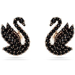 5684608 Swarovski Kolczyki zapinane na sztyft Swan, Kryształowa Perła, Łabędź, Czarne, Powłoka w odcieniu różowego złota 5684608 Swarovski Kolczyki zapinane na sztyft Swan, Kryształowa Perła, Łabędź, Czarne, Powłoka w odcieniu różowego złota