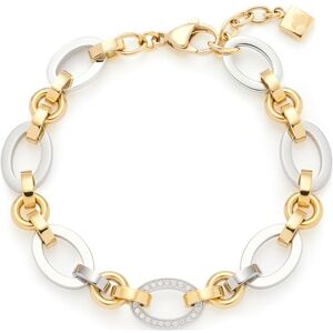 023403 JEWELS BY LEONARDO Bransoletka Lena łańcuszek na rękę ze stali nierdzewnej w kolorze złotym, dwukolorowe ogniwa łańcuszka, oprawione cyrkonie, długość 19-21 cm, biżuteria na prezent dla kobiet 023403 JEWELS BY LEONARDO Bransoletka Lena łańcuszek na rękę ze stali nierdzewnej w kolorze złotym, dwukolorowe ogniwa łańcuszka, oprawione cyrkonie, długość 19-21 cm, biżuteria na prezent dla kobiet