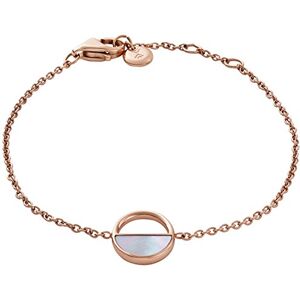SKJ0999791 Skagen Agnethe damska bransoletka ze stali nierdzewnej z zapięciem na suwak lub homarem, Misura unica, Perłowe różowe złoto, masa perłowa SKJ0999791 Skagen Agnethe damska bransoletka ze stali nierdzewnej z zapięciem na suwak lub homarem, Misura unica, Perłowe różowe złoto, masa perłowa