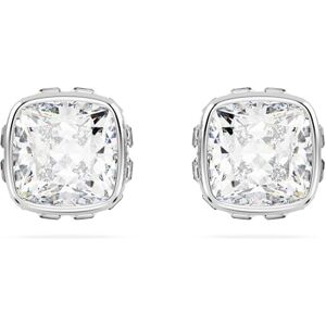 5661957 Swarovski Kolczyki zapinane na sztyft Birthstone, Szlif kwadratowy, Kwiecień, Białe, Powłoka z rodu 5661957 Swarovski Kolczyki zapinane na sztyft Birthstone, Szlif kwadratowy, Kwiecień, Białe, Powłoka z rodu