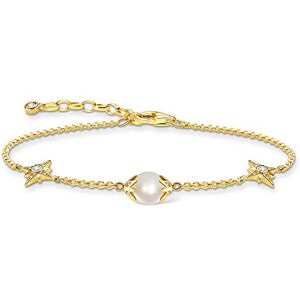 A1978-445-14-L19v Thomas Sabo Damen Armband Perle mit Sternen Gold 925 Sterlingsilber, 750 Gelbgold Vergoldung A1978-445-14-L19v Thomas Sabo Damen Armband Perle mit Sternen Gold 925 Sterlingsilber, 750 Gelbgold Vergoldung