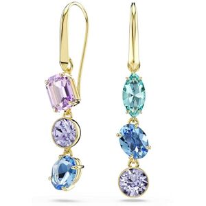 5747917 Swarovski Długie kolczyki Gema, Wzór asymetryczny, Szlify różnorodne, Różnokolorowe, Powłoka w odcieniu złota 5747917 Swarovski Długie kolczyki Gema, Wzór asymetryczny, Szlify różnorodne, Różnokolorowe, Powłoka w odcieniu złota