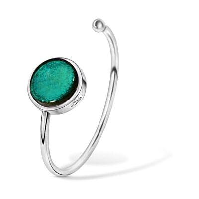 BrCricl-CS-Emerald Ellen Kvam Jewelry Bransoletka okrągła, szmaragdowa, Jeden rozmiar, Srebro szterlingowe Szkło, Bez kamieni szlachetnych BrCricl-CS-Emerald Ellen Kvam Jewelry Bransoletka okrągła, szmaragdowa, Jeden rozmiar, Srebro szterlingowe Szkło, Bez kamieni szlachetnych
