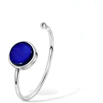 BrCricl-CS-Blue Ellen Kvam Jewelry Bransoletka okrągła, niebieska, Jeden rozmiar, Srebro szterlingowe Szkło, Bez kamieni szlachetnych BrCricl-CS-Blue Ellen Kvam Jewelry Bransoletka okrągła, niebieska, Jeden rozmiar, Srebro szterlingowe Szkło, Bez kamieni szlachetnych