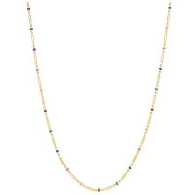 SGNM077C2000 Luxenter Wielokolorowy naszyjnik kryształowy wykończony w 18-karatowym żółtym złocie Ukdra SGNM077C2000 Luxenter Wielokolorowy naszyjnik kryształowy wykończony w 18-karatowym żółtym złocie Ukdra