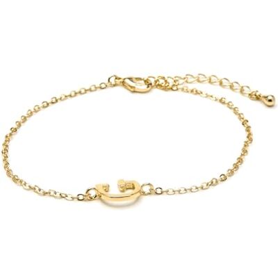 SGBX462G00 LUXENTER Bransoletka Alphabet wykończenie 18-karatowego złota litera G, Talla única, Metal, Bez kamienia szlachetnego SGBX462G00 LUXENTER Bransoletka Alphabet wykończenie 18-karatowego złota litera G, Talla única, Metal, Bez kamienia szlachetnego