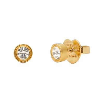 KE027-Y55 Kate Spade New York SET IN STONE Small Studs, Clear/Gold KE027-Y55 Kate Spade New York SET IN STONE Small Studs, Clear/Gold