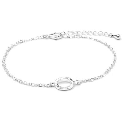 SSBX462O00 LUXENTER Bransoletka alfabetowa ze srebrnym wykończeniem litera O jeden rozmiar metal bez kamienia szlachetnego, jeden rozmiar, metal, bez kamieni szlachetnych, Jeden rozmiar, Metal, Bez kamieni SSBX462O00 LUXENTER Bransoletka alfabetowa ze srebrnym wykończeniem litera O jeden rozmiar metal bez kamienia szlachetnego, jeden rozmiar, metal, bez kamieni szlachetnych, Jeden rozmiar, Metal, Bez kamieni
