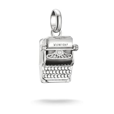 CC1315-691-11 Thomas Sabo Connect Charm-Zawieszka Wednesday Maszyna do Pisania Emalia Srebro Sterling 925 CC1315-691-11 Thomas Sabo Connect Charm-Zawieszka Wednesday Maszyna do Pisania Emalia Srebro Sterling 925