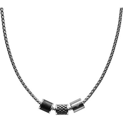 EGS2383020 Emporio Armani męski naszyjnik ze stali szlachetnej z zapięciem typu karabińczyk EGS2383020 Emporio Armani męski naszyjnik ze stali szlachetnej z zapięciem typu karabińczyk