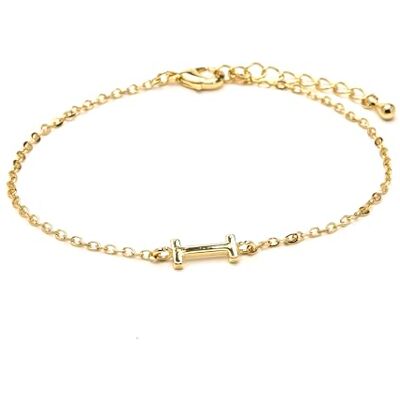 SGBX462I00 LUXENTER Bransoletka alfabetowa z 18-karatowego złota litera I, jeden rozmiar, metal, bez kamienia szlachetnego, jeden rozmiar, metal, bez kamieni szlachetnych, Jeden rozmiar, Metal, Bez kamieni SGBX462I00 LUXENTER Bransoletka alfabetowa z 18-karatowego złota litera I, jeden rozmiar, metal, bez kamienia szlachetnego, jeden rozmiar, metal, bez kamieni szlachetnych, Jeden rozmiar, Metal, Bez kamieni