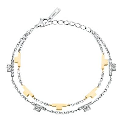 8056783092710 Trussardi Bransoletka damska ze stali, kryształy, kolekcja T-Logo TJAXC64, stal 8056783092710 Trussardi Bransoletka damska ze stali, kryształy, kolekcja T-Logo TJAXC64, stal