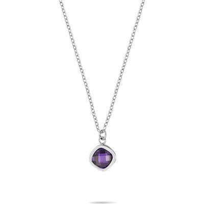 TJ-0788-N-50 Tamaris Necklace – łańcuszek na szyję z błyszczącą cyrkonią ze stali nierdzewnej – srebrny – łańcuszek kotwiczny regulowany do 50 cm – wodoodporny i przyjazny dla skóry TJ-0788-N-50 Tamaris Necklace – łańcuszek na szyję z błyszczącą cyrkonią ze stali nierdzewnej – srebrny – łańcuszek kotwiczny regulowany do 50 cm – wodoodporny i przyjazny dla skóry