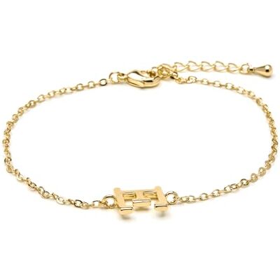 SGBX462E00 LUXENTER Bransoletka alfabetowa z 18-karatowego złota litera E jeden rozmiar metal bez kamienia szlachetnego, jeden rozmiar, metal, bez kamieni szlachetnych, Jeden rozmiar, Metal, Bez kamieni SGBX462E00 LUXENTER Bransoletka alfabetowa z 18-karatowego złota litera E jeden rozmiar metal bez kamienia szlachetnego, jeden rozmiar, metal, bez kamieni szlachetnych, Jeden rozmiar, Metal, Bez kamieni