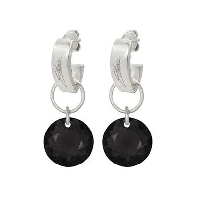 EKCCp-Black Ellen Kvam Classic Cut kolczyki czarne, One Zice, Srebro Cyrkonia, Bez kamieni szlachetnych Cyrkonia EKCCp-Black Ellen Kvam Classic Cut kolczyki czarne, One Zice, Srebro Cyrkonia, Bez kamieni szlachetnych Cyrkonia