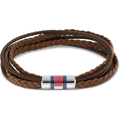 2790425 Tommy Hilfiger Biżuteria Męska Skórzana Bransoletka Brązowy 2790425 Tommy Hilfiger Biżuteria Męska Skórzana Bransoletka Brązowy