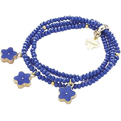 CAMOMILLABLU Le Carose Bransoletka damska kolekcja rumianku. Elastyczna bransoletka z brązu z kwiatami w kolorze niebieskim. Bransoletka o średnicy 6. 5 cm. Referencja to rumianek niebieski, Medium, Stal stopowa, CAMOMILLABLU Le Carose Bransoletka damska kolekcja rumianku. Elastyczna bransoletka z brązu z kwiatami w kolorze niebieskim. Bransoletka o średnicy 6. 5 cm. Referencja to rumianek niebieski, Medium, Stal stopowa,