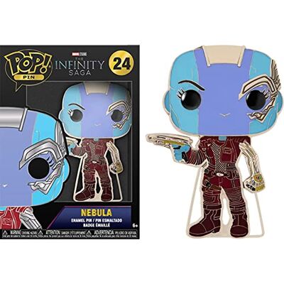 Funko Loungefly POP! Duża emaliowana przypinka MARVEL INFINITY SAGA: NEBULA mgławica Avengers Infinity War emaliowane przypinki urocza broszka kolekcjonerska do plecaków i toreb pomysł na prezent Funko Loungefly POP! Duża emaliowana przypinka MARVEL INFINITY SAGA: NEBULA mgławica Avengers Infinity War emaliowane przypinki urocza broszka kolekcjonerska do plecaków i toreb pomysł na prezent