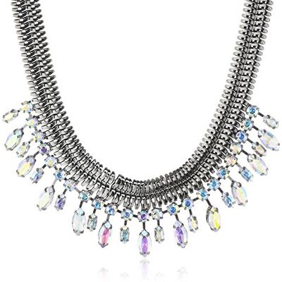 17052935 Gunmetal PIECES Damski naszyjnik metalowy DALINDA 17052935 Gunmetal PIECES Damski naszyjnik metalowy DALINDA