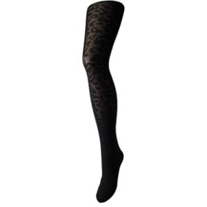 17108810 PIECES Damskie rajstopy Pcrabine Tights Noos, Czarny/AOP: Black Leo, M-L 17108810 PIECES Damskie rajstopy Pcrabine Tights Noos, Czarny/AOP: Black Leo, M-L
