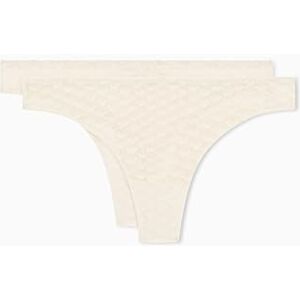 EW000402 EMPORIO ARMANI Damskie majtki Allover Eagle MESH 2-pak, białe, M, biały, M EW000402 EMPORIO ARMANI Damskie majtki Allover Eagle MESH 2-pak, białe, M, biały, M