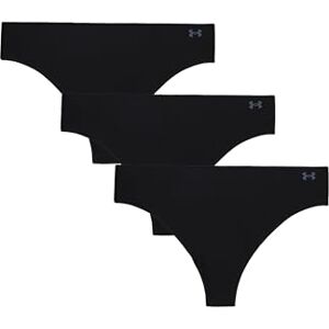 UA1383893-001 Under Armour Women's Underwear Pure Stretch No Show Thong Pant, 3 Pack Solid Slip Tanga, Black, M Kobiety, Czarny, M UA1383893-001 Under Armour Women's Underwear Pure Stretch No Show Thong Pant, 3 Pack Solid Slip Tanga, Black, M Kobiety, Czarny, M