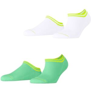 17497 ESPRIT Kobiety Skarpety do trampek Base Stripe Multipack W Sn bawełna krótkie z wzorem 2 Pak, Wielokolorowy Green White 0030, 35-38 17497 ESPRIT Kobiety Skarpety do trampek Base Stripe Multipack W Sn bawełna krótkie z wzorem 2 Pak, Wielokolorowy Green White 0030, 35-38